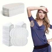 Resim 10 adet/30 adet/60 adet/90 adet Tek Kullanımlık Koltuk Altı Ter Pedleri, Rahat ve Görünmez Güçlü Ter Emiciliği, Görünmez Koltuk Altı Ter Etiketleri, Süper İnce Ter Emici Pedler, Dikişsiz Ter Emici Etiketler ve Ter Emici Cihazlar 