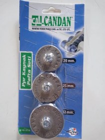 Resim Candan Kaynak Paftası 3 lü Set (20mm-25mm-32mm) Mavi Teflon 