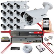 Resim 13' lü 5 MP 1940P Sensör 6 Megapiksel Sony Lens Metal Kasa IP Güvenlik Kamerası Seti_BS 748IP 