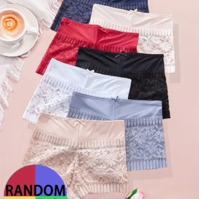 Resim 1 Paket APRSEA Kadın Orta Bel Külot - Kontrast Dantel Detaylı Yüksek Esneklik İç Çamaşırı, Nefes Alabilen Yumuşak Açık Bej Renkli Yarı Şeffaf Külotlar, 10 Renk (Lacivert/Kırmızı/Beyaz/Siyah/Lavanta/Bej/Gri/Pembe/Mavi/Bordo) 