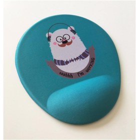 Resim Hipster Bear Bilek Destekli Mouse Pad 