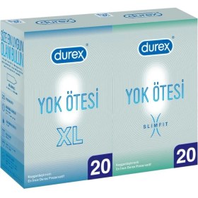 Resim Durex Yok Ötesi XL 20’li + Slim Fit 20’li İnce Prezervatif 