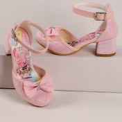 Resim NeSe Shoes Kız Çocuk Labubu Baskılı Topuklu Ayakkabı, Kız Çocuk Abiye Ayakkabı 