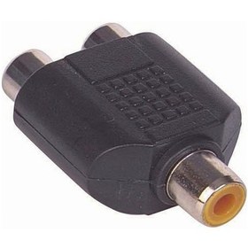 Resim Ayt 1 Rca Dişi 2 Rca Dişi Çevirici Jack 