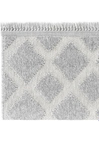 Resim Cool Halı Oscar 7505 Gri Hav Toz Vermez Hasır Dokulu Salon Mutfak Koridor Halısı 