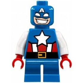 Resim Lego Minifigür Captain America Short Legs Sh0250 