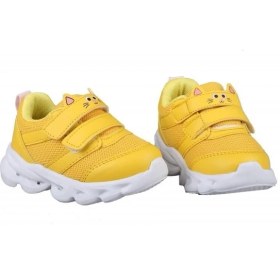 Resim Cool C.caty Sarı Işıklı Cırtlı Ortopedik Kız Bebek Spor Ayakkabı 