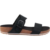 Resim Timberland Malibu Waves Slide Black Nubuck Siyah Sandalet 