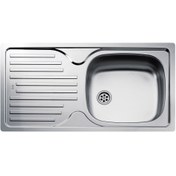 Resim TEKA İnfant 45 Mikro Keten Dokulu Tek Gözlü Sol Damlalıklı Eviye (TEKA.40109762) 