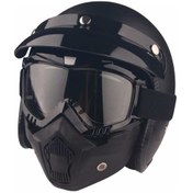 Resim Jet Kask Maskesi Motosıklet Kask Maskesi 