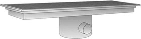 Resim Empero EMP.YF.YO.30138 Yandan Çıkışlı Ortadan Sifonlu Yer Izgarası 300x1380x150 mm 