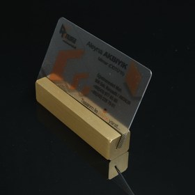 Resim Aurum Stand - Som Pirinç Kartvizitlik 