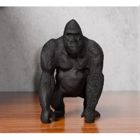 Resim Goril Heykeli Ev Aksesuarı Sevenlere Özel Tasarım Hediyelik Dekoratif Obje Figür 15 Cm 