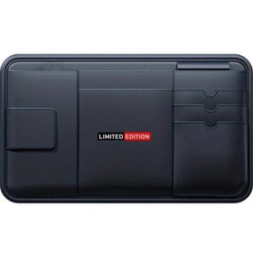 Resim Sunshine011 1 Adet Güneşlik Organizer Çok Bölmeli Saklama Kesesi Siyah Universal 