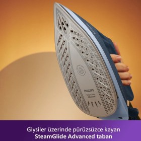 Resim Philips Perfectcare Hızlı, Ekstra Kompakt 6000 Serisi 2400 Watt Buhar Kazanlı Ütü Mavi – Beyaz 