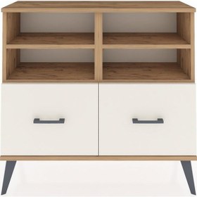 Resim Arges Şifonyer 4 Raflı 2 Çekmeceli 88x30x80 Çam-çam/aytaşı Çam/aytaşı 