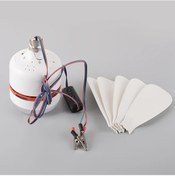 Resim Xuweiwei 12v Düşük Voltajlı Vantilatör Işık 1 Adet Taşınabilir Fan Işığı Kamp Pazar Standı Avlu Balkon Yatak Oturma Odası İçin 