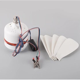 Resim Xuweiwei 12v Düşük Voltajlı Vantilatör Işık 1 Adet Taşınabilir Fan Işığı Kamp Pazar Standı Avlu Balkon Yatak Oturma Odası İçin 