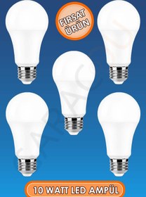 Resim garaccu Tasarruflu Led Ampül 10 Watt Beyaz Işık Ampul 5 Adet 