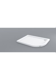 Resim Shower 90X100 Oval Asimetrik Flat Duş Teknesi 