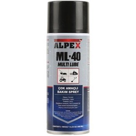 Resim Alpex ML-40 Multi Lube Çok Amaçlı Bakım Spreyi 400 ML 