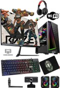 Resim IZOLY I5 3470 16gb 256gb Sdd 1tb Hdd Gt740 4gb 24' Ucuz Taksitli Gaming Pc Masaüstü Bilgisayar 