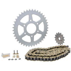 Resim Bajaj Pulsar Rs 200 Ön-Arka Dişli Zincir Set O-Ringli 520H-110L 41-14T Sfr 