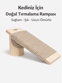 Resim Pechi Kedi Tırmalama Rampası Ahşap 