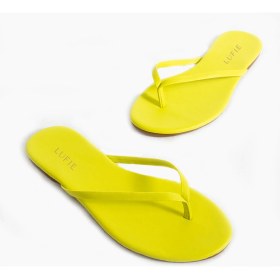 Resim Flufie Kadın Parmak Arası Terlik Sarı 
