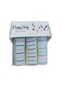 Resim Happy Body Art.23334 Penye 3 Çift Özel Kutulu Bayan Patik Çok Renkli 