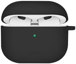 Resim UNIQ Nexo Aktif Hibrit Silikon Kılıf + AIRPODS 4. Nesil (2024) ile Uyumlu Spor Kulak Kancaları (Siyah) 