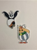 Resim Green Otomotiv Cam Süsleri İkili Takım Kung Fu Panda ve Oburiks 