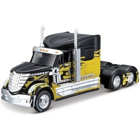 Resim Maisto Custom Rings 1 64 Oyuncak Tır Sarı 14cm 