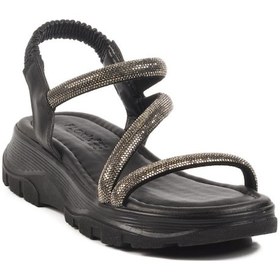 Resim Siyah Kadın Topuklu Sandalet T-005 Z Siyah 