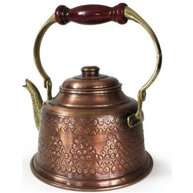 Resim Shark Anatolia Maraş Zımba İşçiliği Antik Bakır Demlik Bakır 