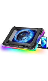 Resim Classone GT100 Gaming Laptop Sogutucu 2200RPM , Rgb Işıklı , LED Display Notebook soğutucu stand 