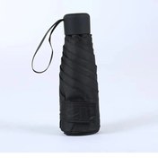 Resim Oldfriend Mei Qi Lin Mini Kadınlar Güneş Şemsiyesi Cep Boy Siyah Taşınabilir 