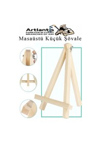 Resim Küçük Akrobat Şövale Masaüstü 3 Adet Mini Katlanabilir Tuval Çerçeve Fotoğraf Sövale Ressam Sehbası Resim Standı 