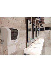 Resim Flosoft Fotoselli Sensörlü Kağıt Havlu Verici 21 Cm F047 Beyaz - Siyah 