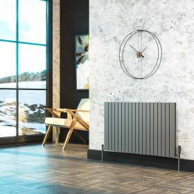 Resim Lojimax Alüminyum Dekoratif Radyatör Elmas 600 x 1014 20 Dilim | Dokulu Antrasit Gri | Yüksek Isıl Güç | 5 Yıl Üretici Garantisi 