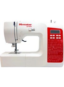 Resim dm dikişmarket Ev Tipi Elektronik Düz Dikiş Makinesi Moonstar 200 Desen / Model 2720 UZATMA TABLALI 