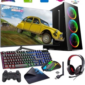 Resim COLLECT INTEL I5 4N 16GB 1TB SSD 4GB GTX1050TI 24" Monitörlü Oyun Bilgisayarı (Gaming SET) 