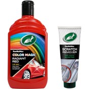 Resim Turtle Wax Renkli Cila Kırmızı Ince Çizik Giderici Pasta 100 ml 