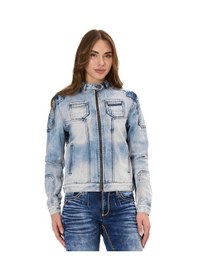 Resim Wj233 Kadın Kot Ceket Modern Kesim & Şık Detaylarla Trend Görünüm Iceblue 