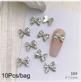 Resim 10/20 Adet 3d Metal 8mm Bale Ayakkabıları Pembe Kurdele İlmek Tırnak Takılar Kawaii Kore Ve Fransız Yay Çivi Dekorasyon Takı Aksesuar Derin Mavi Açık Yeşil 