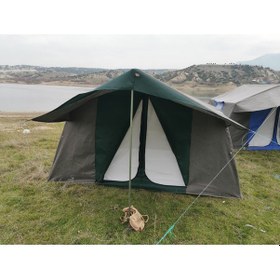 Resim Tmç KAPI SİNEKLİKLİ 2+0 Double Kamp Çadırı 4-6 Kişilik - Yeşil 