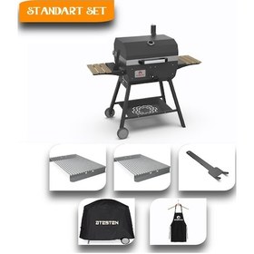 Resim Ateşten Midi Barbekü Mangal Standart Set 