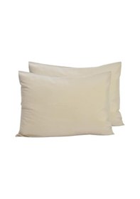 Resim 2 Li Ranforce Pamuk Yastık Kılıfı 50x70 Bej 