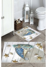 Resim Multi Kaymaz Taban Deniz Tema Banyo Paspas Bp-1 çok renkli 