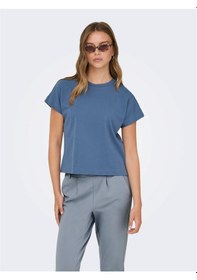 Resim Only Onlerıca S/s Top Jrs Noos Kadın Mavi T-shirt - 15308926 